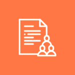 ProDocs Vault seamless collaboration icon with orange background