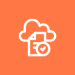 ProDocs Vault smart document management icom with orange background